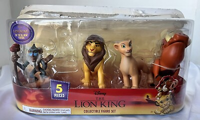 #ad Disney Lion King 4 Piece Collectible Figure Set 2019 Damaged Box Missing Timon $24.00
