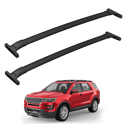 #ad Roof Rack Cross Bar Rail For 2016 2019 Ford Explorer Luggage Cargo Racks Rooftop $49.99