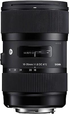 #ad MINT Condition Sigma ART 18 35mm f1.8 DC HSM Zoom Nikon F Mount Lens $399.00