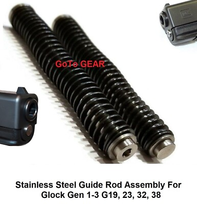 #ad #ad Stainless Steel Recoil Guide Rod with spring for Glock 19 23 32 38 Gen 1 2 3 $16.94