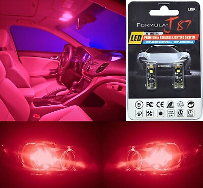 #ad Canbus Error LED Light 168 Red Two Bulb Rear Side Marker Tail Lamp Replace OE $8.80
