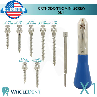 #ad Dental Mini Screw Orthodontic Anchorage Tool Kit Morelli Treatment Driver Stem $199.00