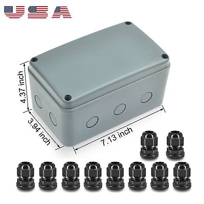 Outdoor Waterproof Power Box ABS Plastic IP66 Junction Box Electric Control Box $14.95