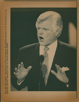 #ad Massachusetts Senator Ted Kennedy addresses del... Vintage Photograph 1240767 $18.90