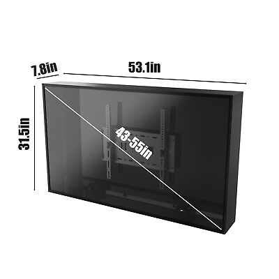 #ad Weatherproof TV Cover 32 55 in Clear Acrylic Hard amp; Durable outdoor TV shelter $320.00