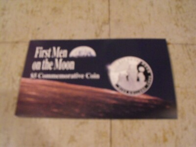 #ad 25th Anniversary First Man on the Moon Silver Coin $115.00