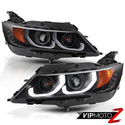 #ad Black Clear Projector Headlight LED Neon Tube DRL Lamp For 14 20 Chevy Impala $277.99