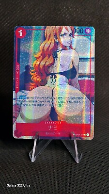 #ad One Piece TCG Nami Custom Holographic Parallel Character Jap EUR 20.00