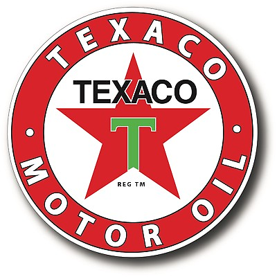 #ad TEXACO 4 INCH DECAL STICKER STYLE 3 SUPER HIGH GLOSS OUTDOOR $3.49