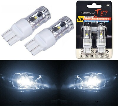 #ad LED Light 30W 7443 White 5000K Two Bulbs Brake Stop Tail Replacement Lamp OE Fit $20.00