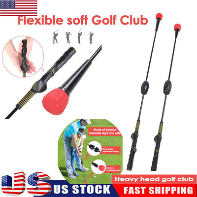 #ad 37 42in Golf Distance Training Aid Power Stick Increase Swing Speed Lag Practice $37.54