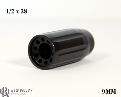 #ad #ad Kaw Valley Precision 9MM 1 2x28 Black Linear Comp $44.95