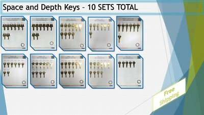 #ad Depth amp; Space Keys Set of 10 American Arrow Kwikset Master Schlage Yale $110.00