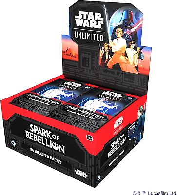 #ad Spark of Rebellion Star Wars Unlimited Trading Card Game Booster Display $269.99
