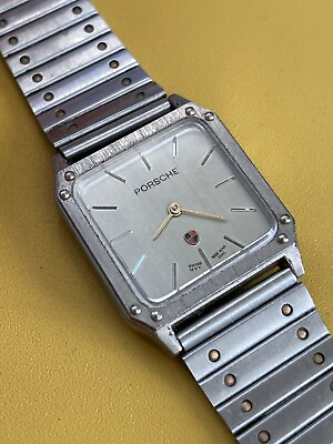 #ad porsche watch swiss mvmt vintage 90s For Parts Repair $75.00