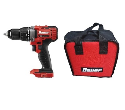 #ad BAUER 20V Cordless 1 2 in. Drill Driver Tool Only $29.99