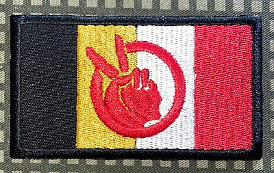 #ad AIM American Indian Movement Flag Patch Hook amp; Iron On Repro New A753 $7.49