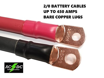 #ad 2 0 AWG 00 Gauge Copper Battery Cable Power Wire AUTO Inverter RV Solar $95.94