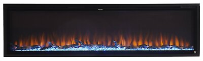 Sideline Elite Smart 72quot; WiFi Enabled Recessed Electric Fireplace Alexa Google $1649.00