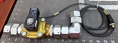 #ad 1” Manifold Assembly 24V Brass Solenoid Valve Gas Water Air Normally Closed A2S3 $69.50