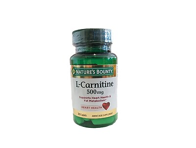 #ad Nature#x27;s Bounty L Carnitine Heart Health 500 mg 30 Caps $9.99