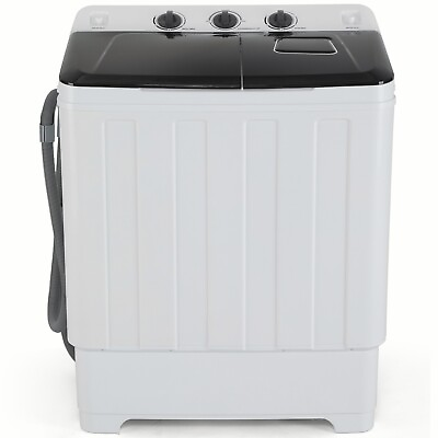 #ad Portable Washing Machine 30lbs Twin Tub Washer Mini Compact Laundry Machine New $169.99