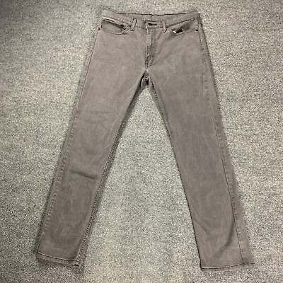 #ad Levis 511 Mens Jeans 36x32 Slim Straight Gray Denim Red Tab Faded Flex Tag 36x34 $19.96