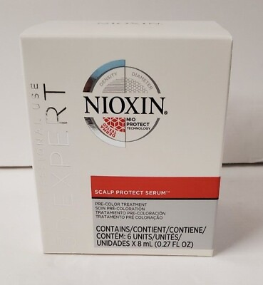 #ad Nioxin 3D Expert Scalp Protect Serum Pre Color Treatment ; 6x8ml; 0.27floz each $22.99