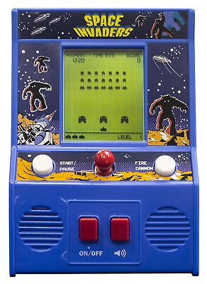 #ad Arcade Classics Space Invaders Retro Mini Arcade Game Portable System 7E $41.70