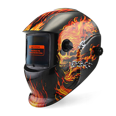 #ad Large Viewing True Color Solar Powered Auto Darkening Welding Helmet Welder Mask $32.99
