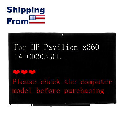 #ad 14quot; LCD Touch Screen Digitizer Assembly for HP Pavilion x360 14 CD2053CL FHD $99.00