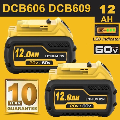 #ad For DEWALT FLEXVOLT New DCB609 2 20V 60V 9Ah 12Ah MAX Li Ion Battery Pack DCB606 $106.98