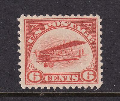 #ad 1918 Airmail Sc C1 6c orange MNH with pristine OG Curtiss Jenny FA $97.50