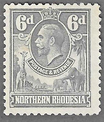 #ad Northern Rhodesia 1925 Scott # 7 MH $3.99