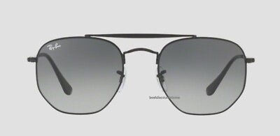 #ad Ray Ban The Marshal Black 3648 Gradient Classic Unisex Sunglasses 00271 2N $103.95