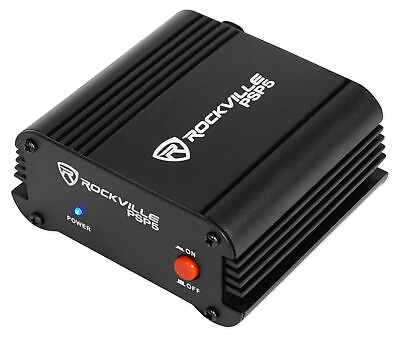#ad Rockville PSP5 Universal 48V Phantom Power Supply Box For Condenser Microphones $24.95