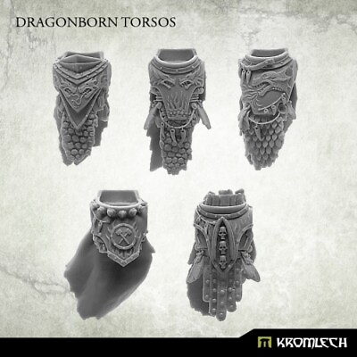 #ad Salamanders Dragonborn Torsos x5 Kromlech Primaris Upgrades Adrax Vulkan $18.99