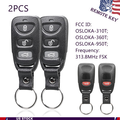 #ad 2 Replacement For 2007 2008 2009 2010 Kia Optima Keyless Entry Remote Key Fob 4B $17.65