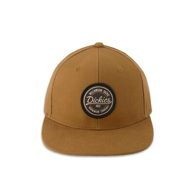 #ad NEW DICKIES Men#x27;s Snapback Flat Bill Brown Duck Hat Cap WHR58BD FREE SHIPPING $19.99