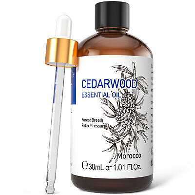 #ad 30ml 1oz Cedarwood Essential Oil 100% Pure Natural Cedar Oil Aromatherapy Skin $16.98