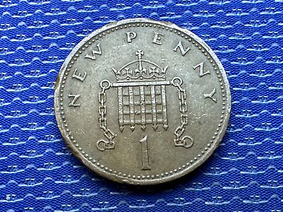 #ad 1971 Great Britain 1 New Penny Coin #K2667 $7.20