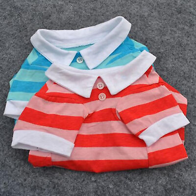 #ad Dog T shirt Pattern Design Comfortable Stripes Pet T shirt Soft $8.63