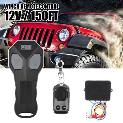 #ad Wireless Winch Remote Control Kit 150ft Wireless Winch Remote Control Switch $17.99