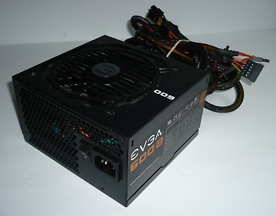 #ad EVGA 600 B 80 BRONZE 600W 100 B1 0600 KR Power Supply Module for ATX Case PC $40.00