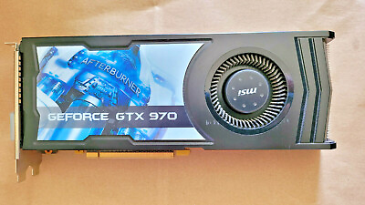#ad #ad NOT WORKING MSI GeForce GTX 970 4GB GDDR5 GRAPHICS CARD $60.00