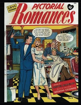 #ad PICTORIAL ROMANCES #8: GOLDEN AGE ROMANCE COMIC 1951 By Kari A Therrian NEW $30.49