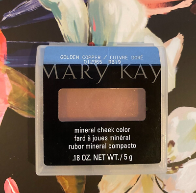#ad Mary Kay Mineral Cheek Color Golden Copper Magnetic NIP $7.99