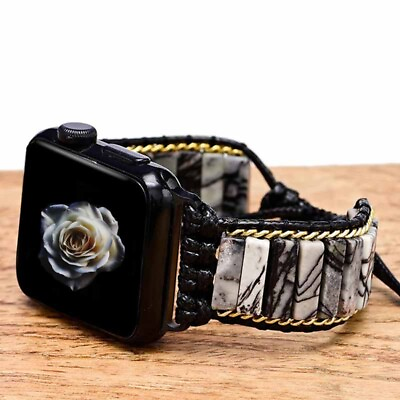 #ad Gemstone Watch Band Strap Replacement for 40mm 41mm iWatch Apple Watch 9 8 7 6 5 $14.80