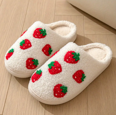 #ad Slippers for women Cute and Comfy #x27;Strawberry#x27;#x27; Christmas gifts Indoor $19.99