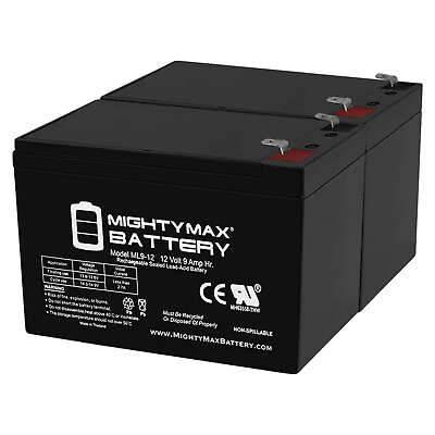 #ad Mighty Max 12V 9Ah SLA Replacement Battery for Tripp Lite RBC53 2 Pack $44.99